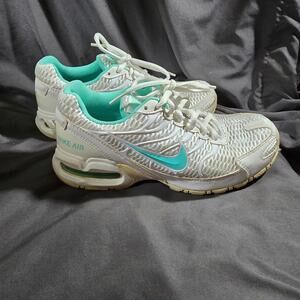 Nike Air Max Torch 4 Womens Jog Running Sneakers White Turquoise 343851 100 Sz 6